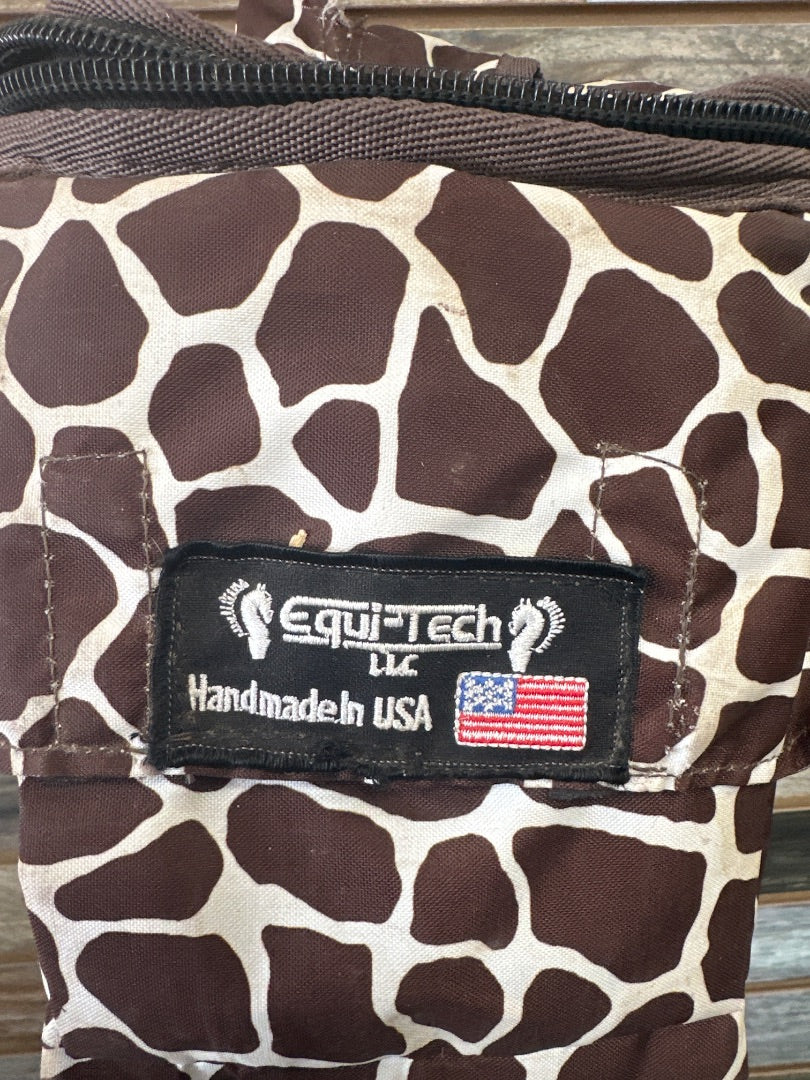 USED Giraffe Print Pommel Bag