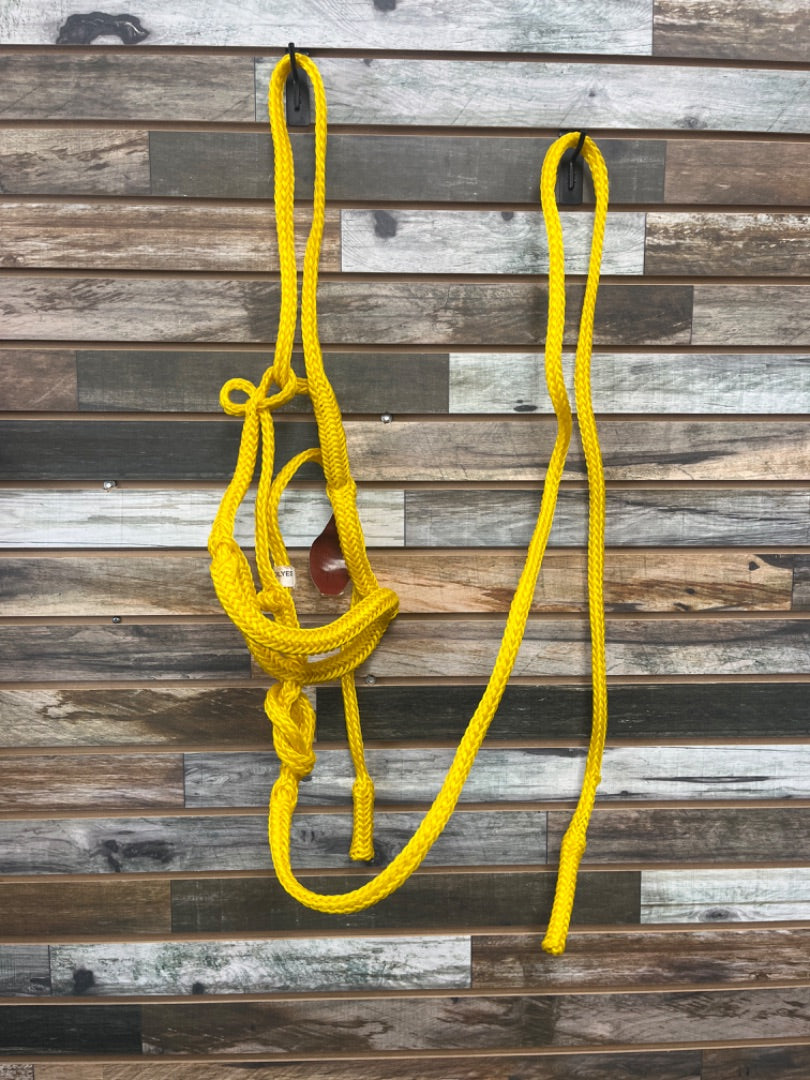 USED Showman Rope Halter  Yellow