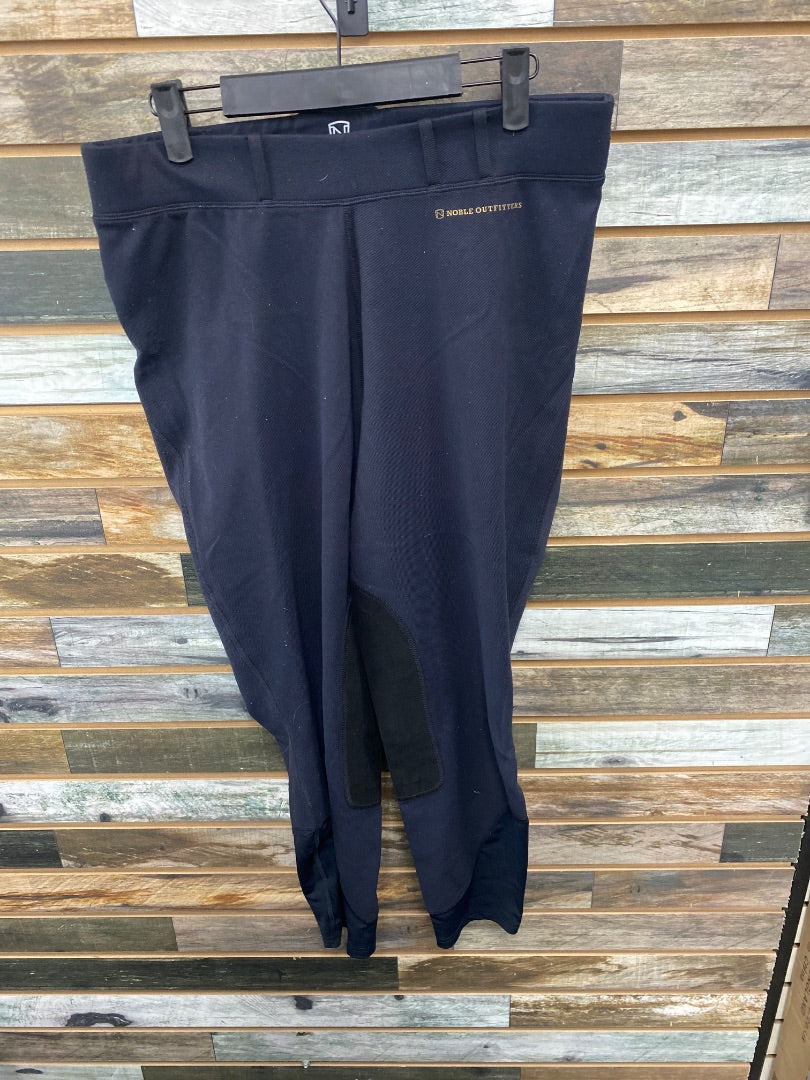 USED Noble Outfitters Ladies Kneepatch Tights XL Black