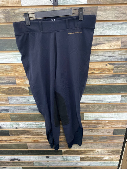 USED Noble Outfitters Ladies Kneepatch Tights XL Black