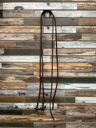 USED  Weaver Leather headstall with browband and throatlatch and split reins Full Med oil