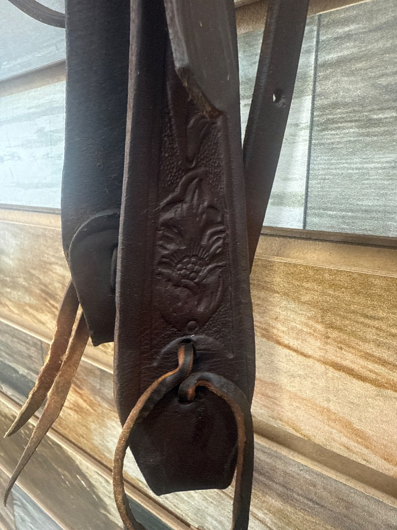 USED Browband Headstall Horse Dark Oil