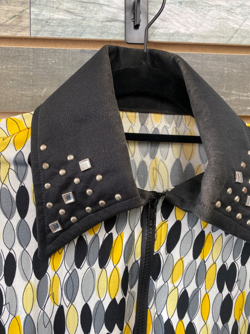 USED Ladies Western Black/Grey/Yellow