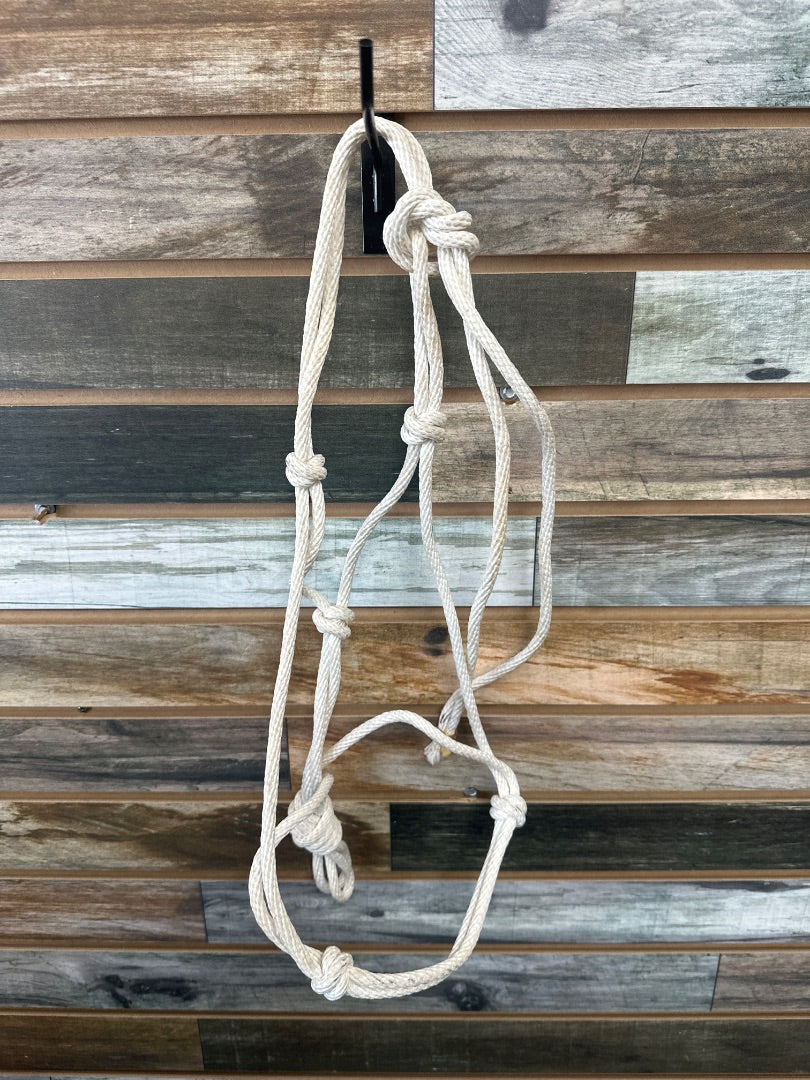 USED Full Rope Halter White