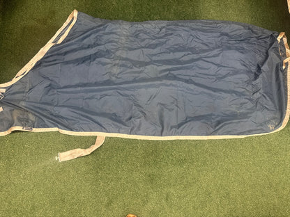 USED Triple Crown Rain Sheet 82" Blue