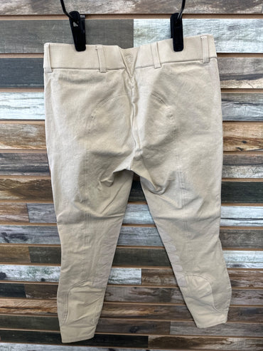 USED Ariat Knee Patch Breeches 28L Tan