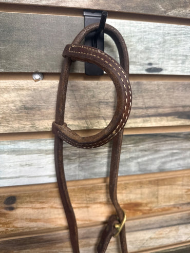 USED Cowperson Tack One Ear Headstall Horse Dark Oil