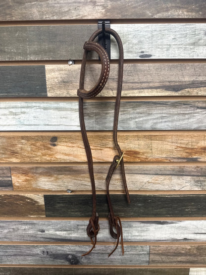 USED Cowperson Tack One Ear Headstall Horse Dark Oil