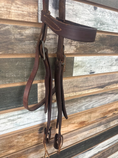 USED Browband Headstall Horse Dark Oil