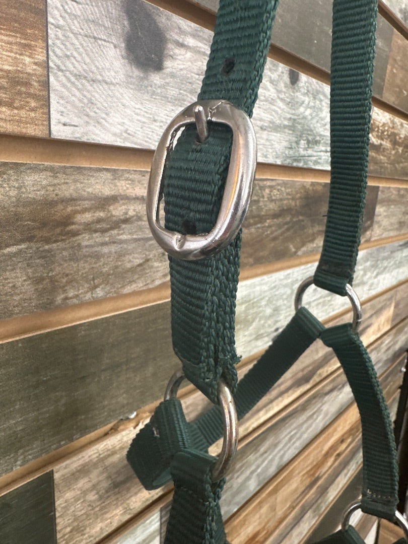 USED Hunter Green Halter Full