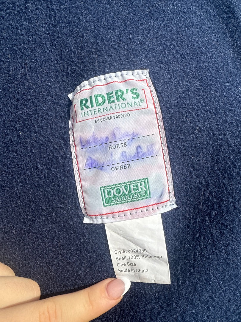 USED Riders International Quarter Sheet One Size Navy