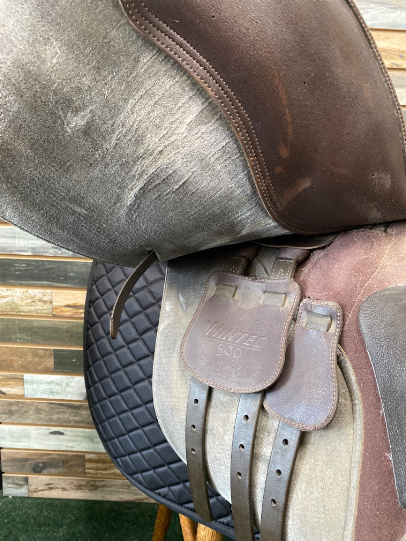 USED Wintec 500 All Purpose Saddle 17 1/2" Brown