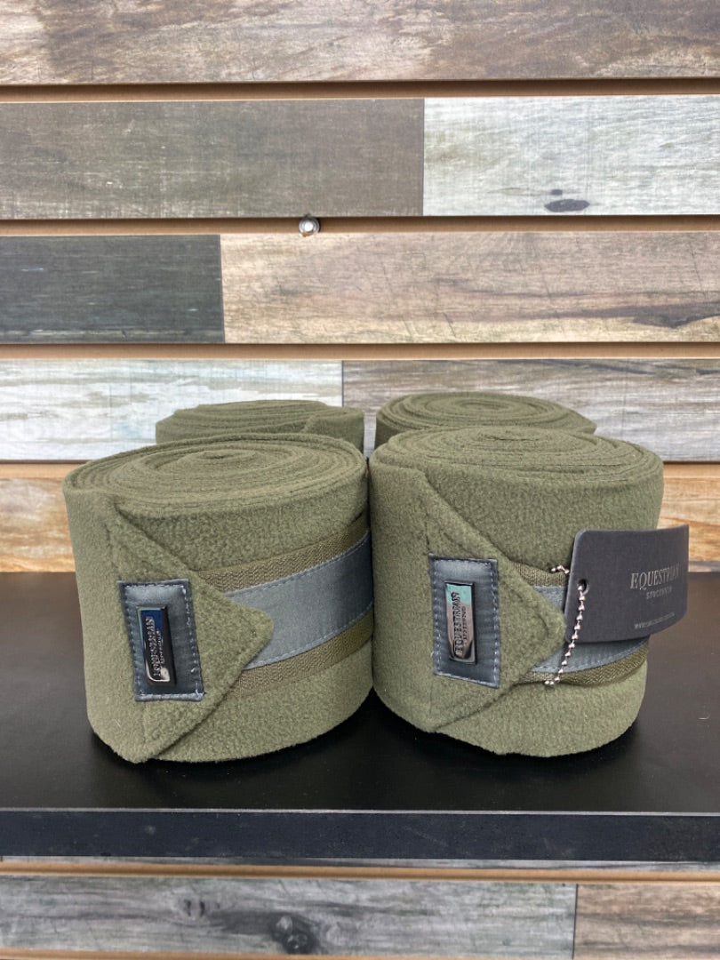 USED Equestrian Stockholm Polo Wraps  Olive