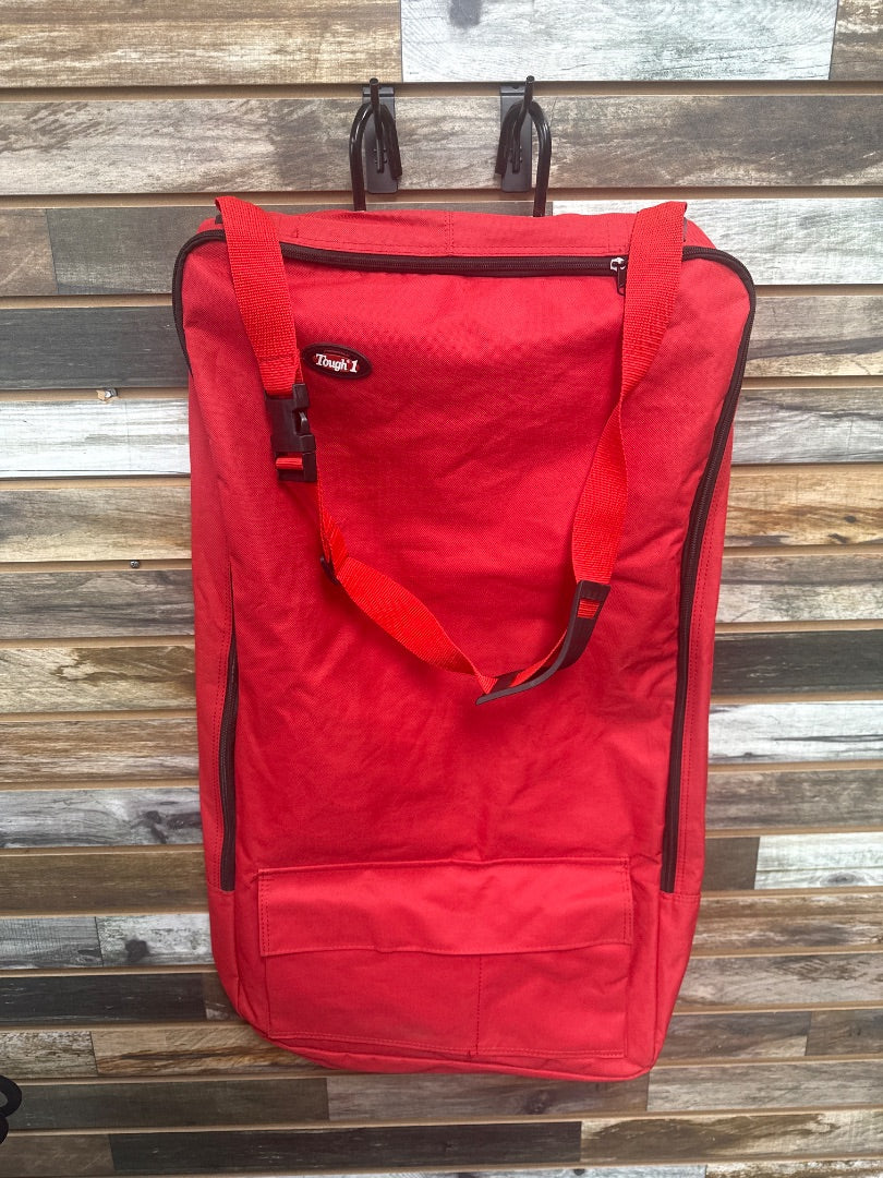 USED Tough1 Bridle Bag with Stall hangers  Red