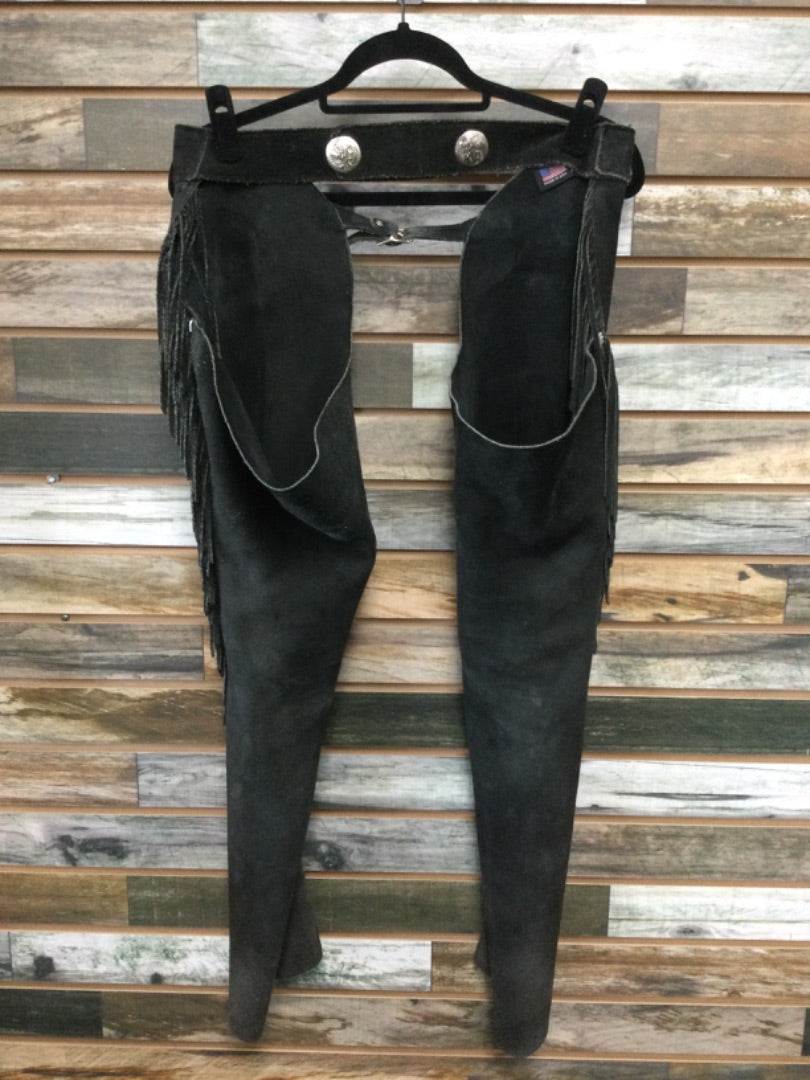 USED Whitman Ladies Western Chaps XS Black