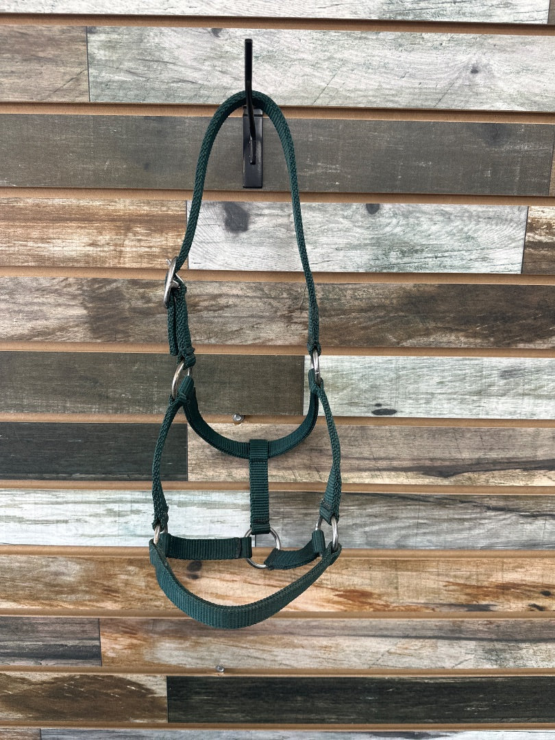 USED Hunter Green Halter Full