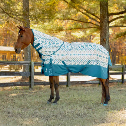 Equinavia Norse Turnout Sheet - Lyons Blue/Vanilla Cream