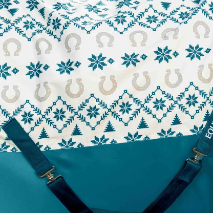 Equinavia Norse Pony Turnout Blanket 200g - Lyons Blue/Vanilla Cream