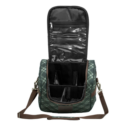 Equinavia Darby Zip Top Grooming Bag - Thyme/Lily Pad