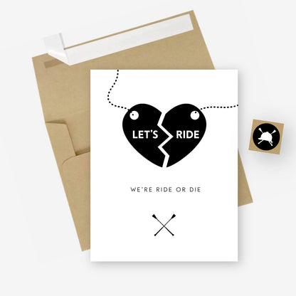Ride or Die Greeting Card