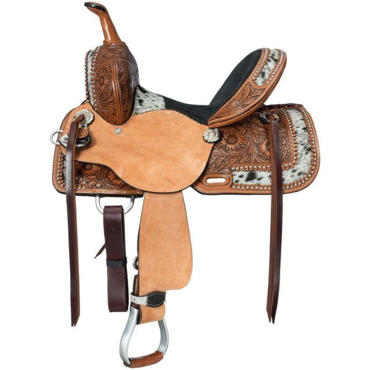 Royal King Youth Longhorn Barrel Saddle