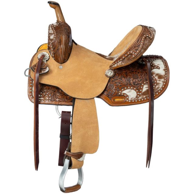 Royal King Stockyard Barrel Saddle Golden Horseshoe Equestrian