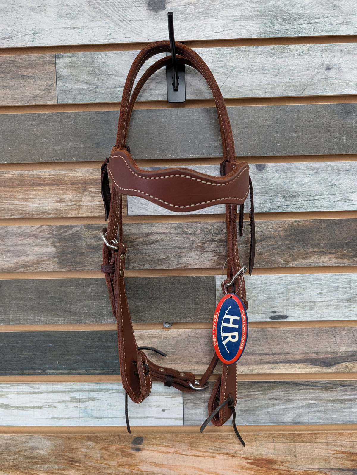 HR Medium Oil Scalloped Browband Headstall