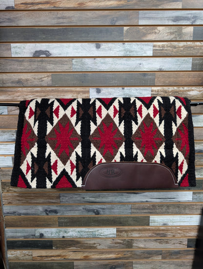 HR Woven Wool Saddle Pad Red