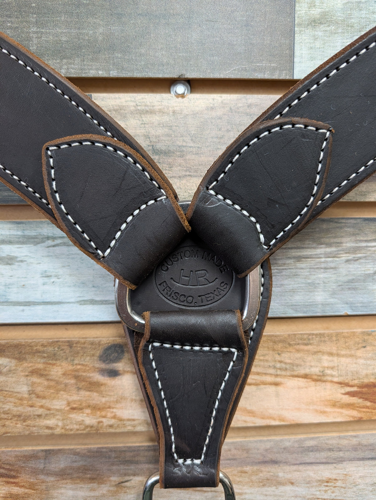 HR 2 1/2" Hand Tooled Chocolate Breast Collar