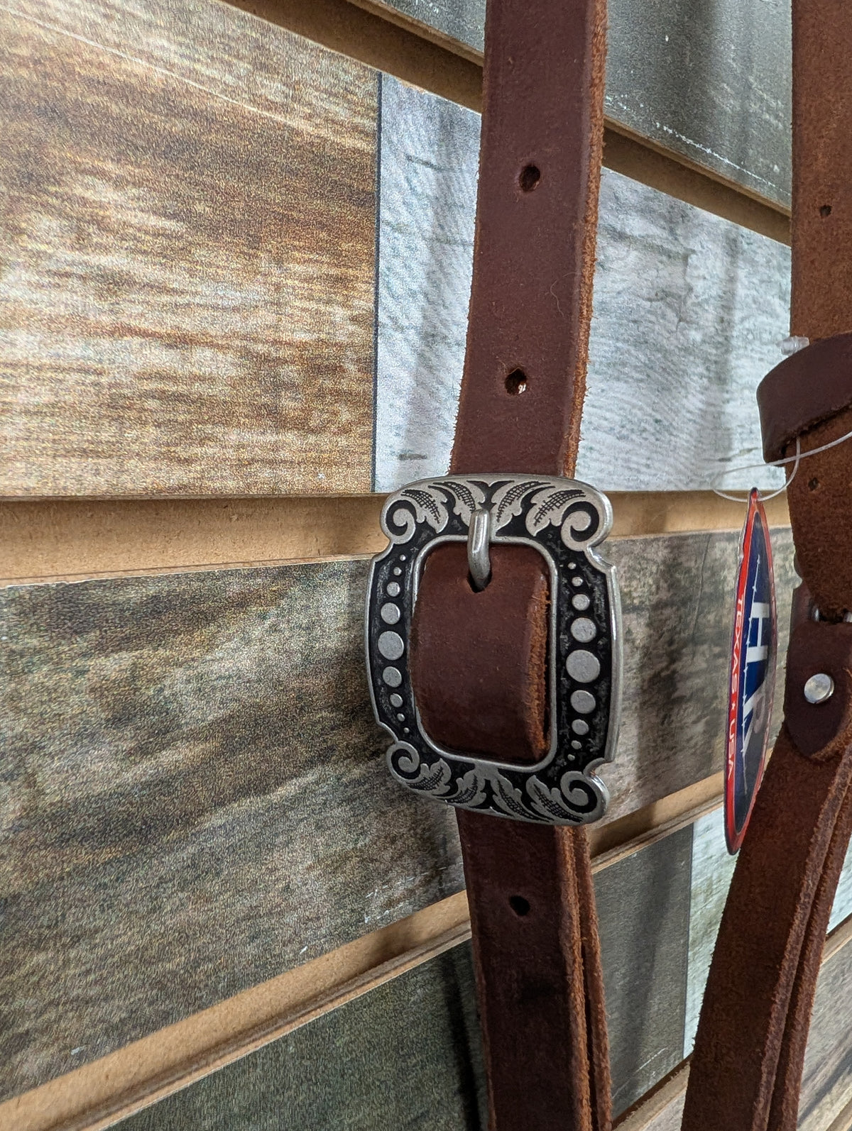 HR One Earred Medium Oil Headstall w/ Buckle