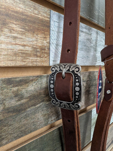 HR One Earred Medium Oil Headstall w/ Buckle