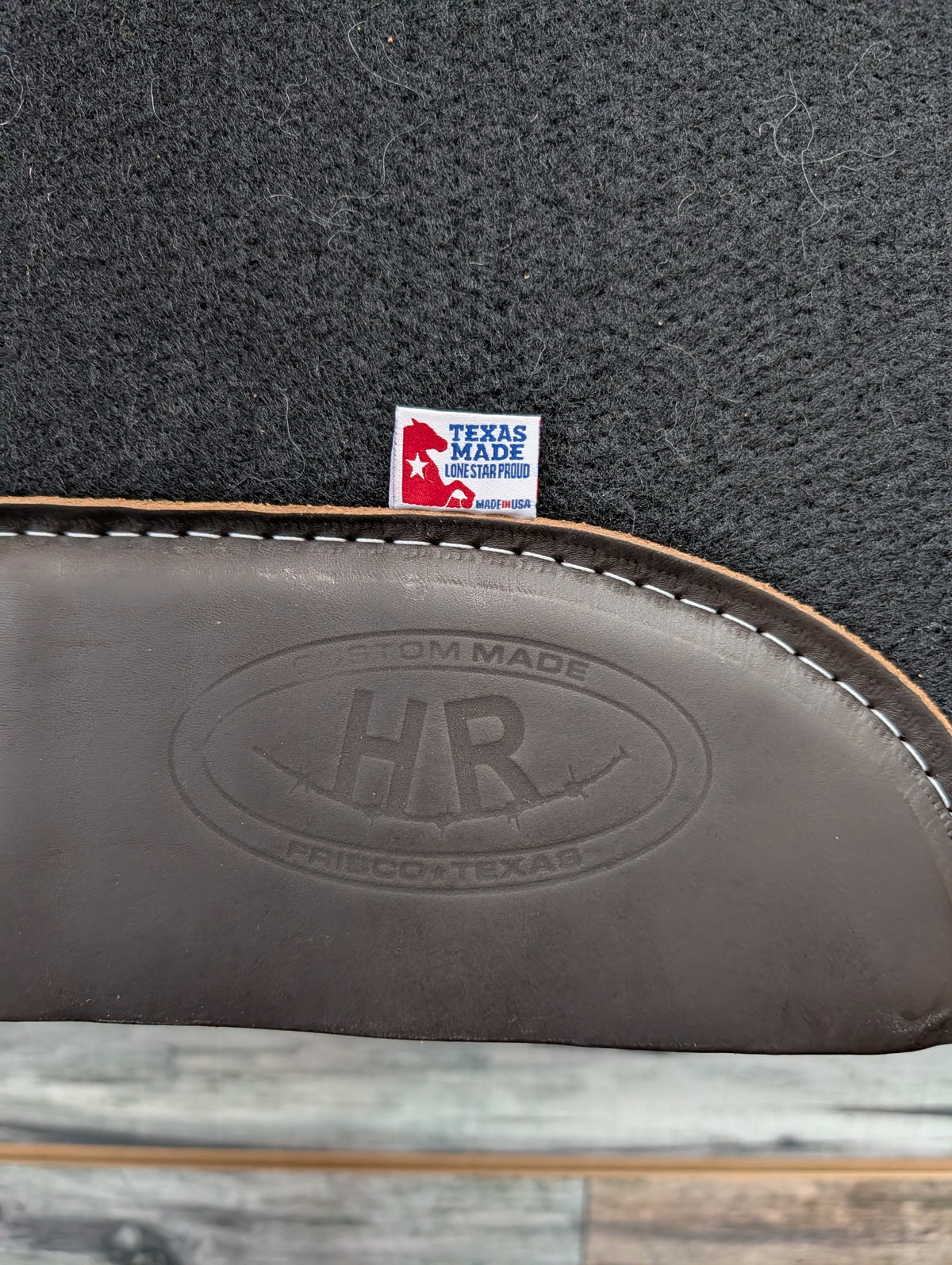 HR 32"x32" Black Felt Saddle Pad
