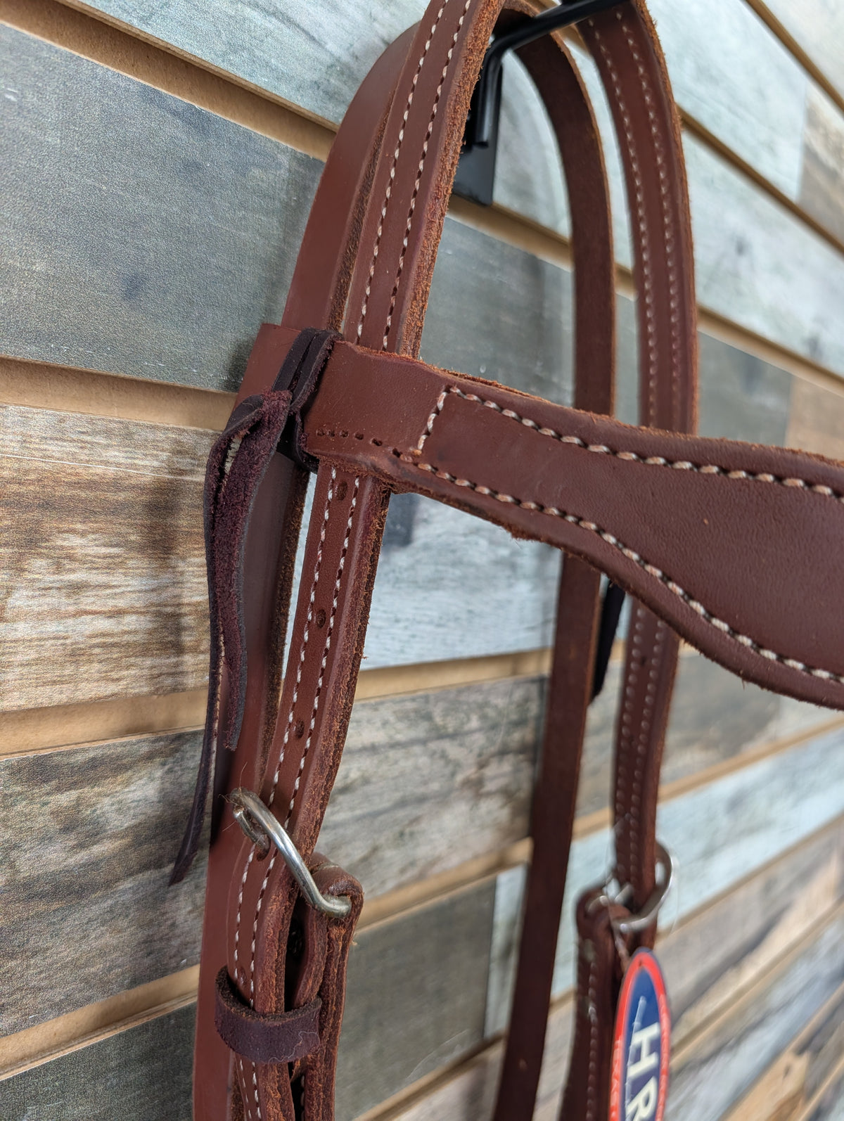 HR Medium Oil Scalloped Browband Headstall