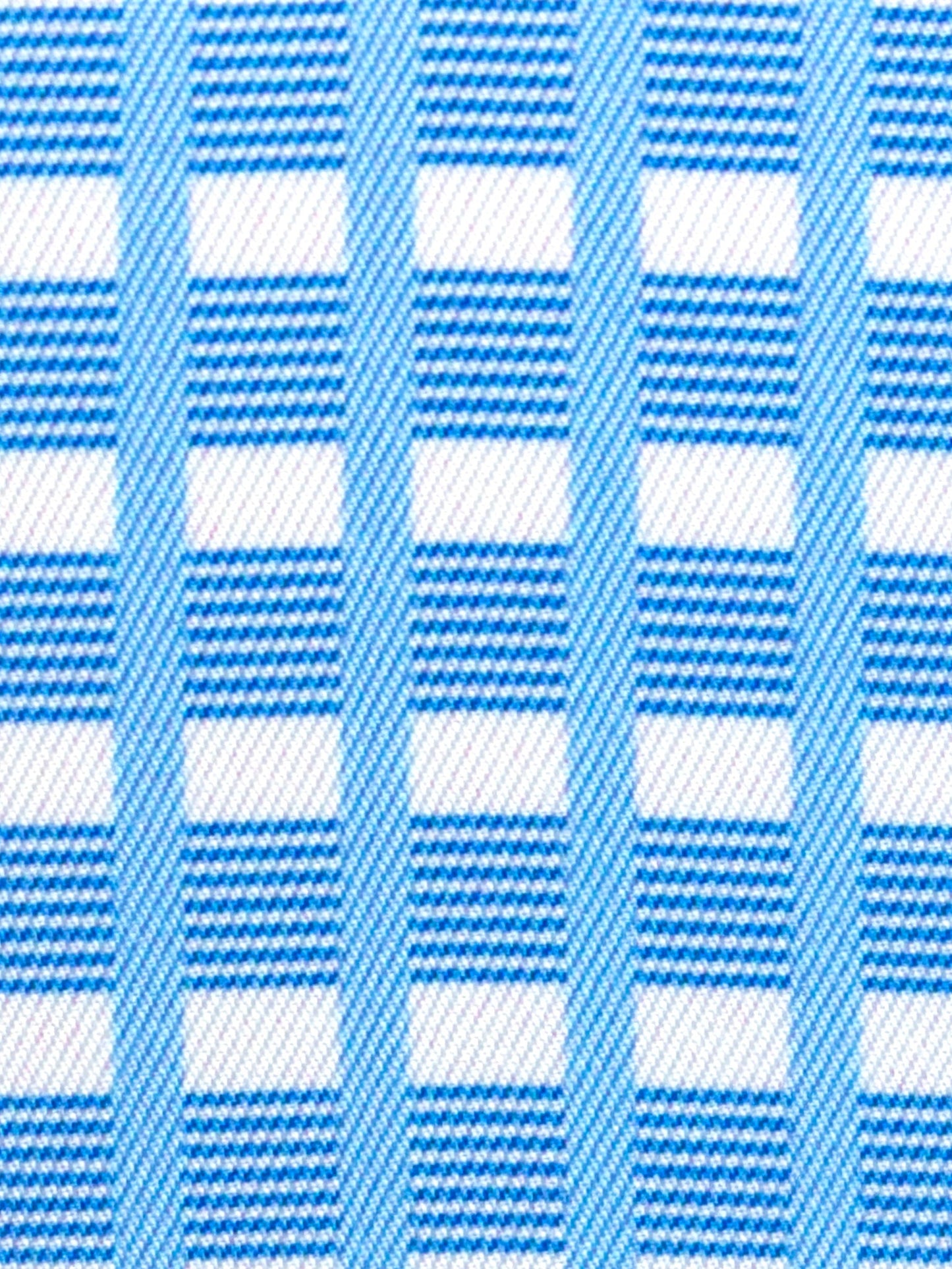 Essex Classics Girls "Luna II" Light Blue Short Sleeve Performance Show Shirt with Blue Checks Trim