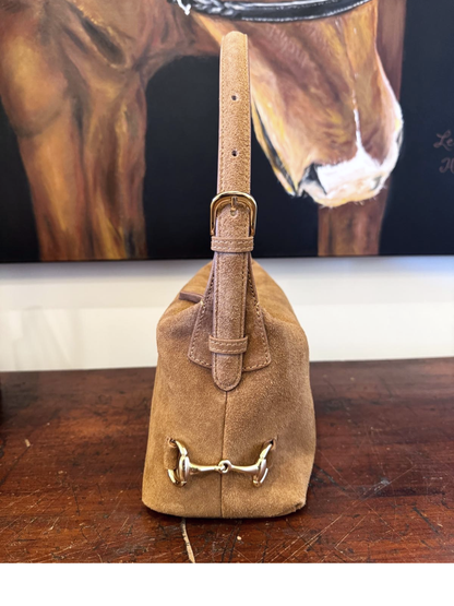 Tucker Tweed Bethany Bit Bag Suede- Limited Edition Milk Chocolate