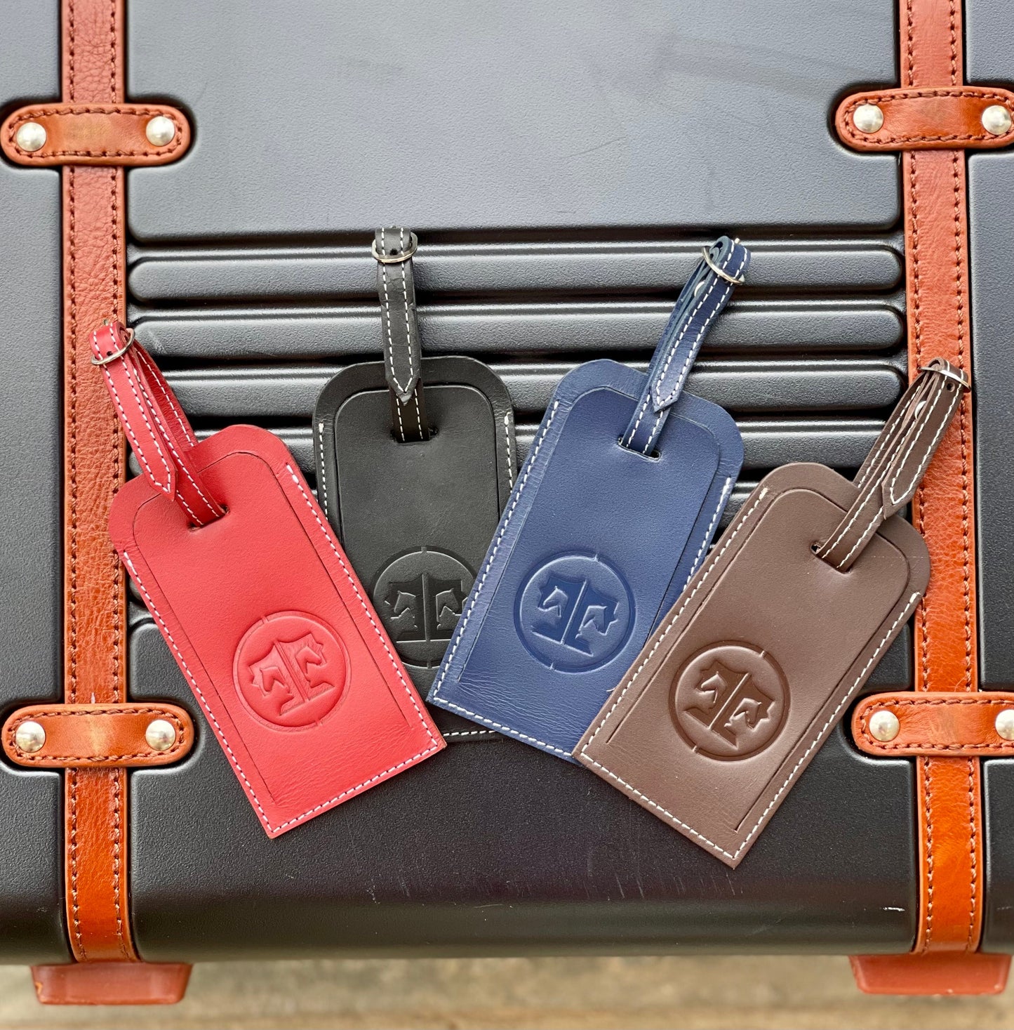 Tucker Tweed Leather Luggage Tags