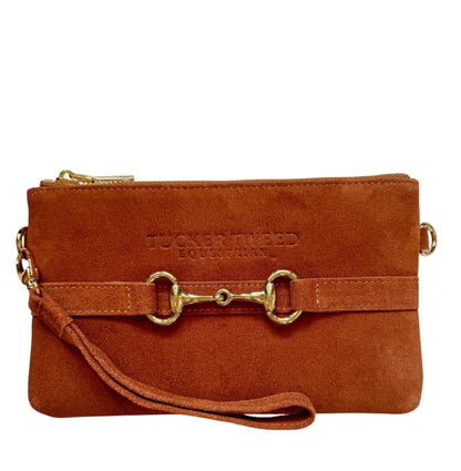 Tucker Tweed Wellington Wristlet Sorrel Suede Edition