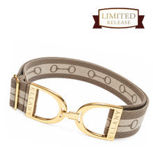 5/A Baker® x Ellany™ Elastic Belt 1.5" with Gold Stirrup LIMITED Collection