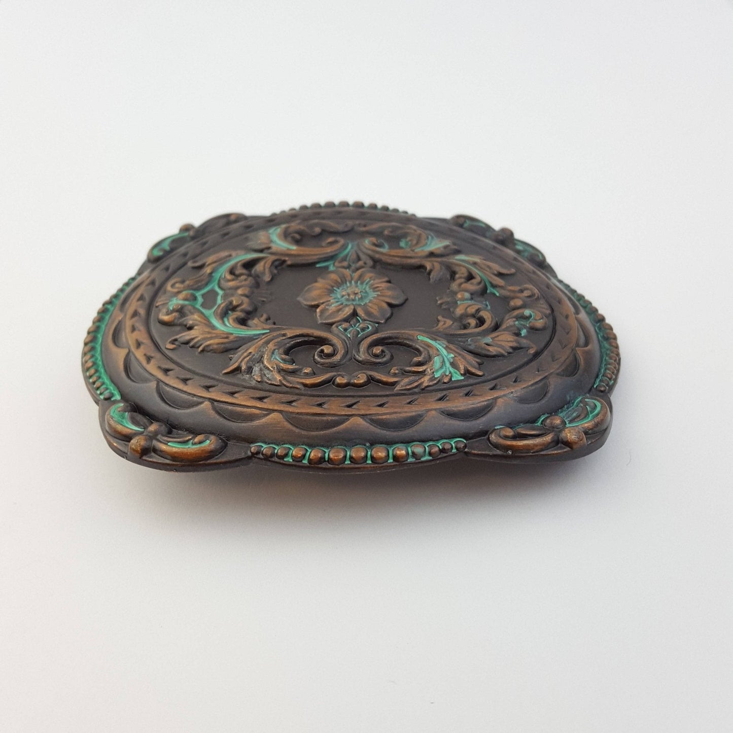 Vintage Brass Floral Buckle