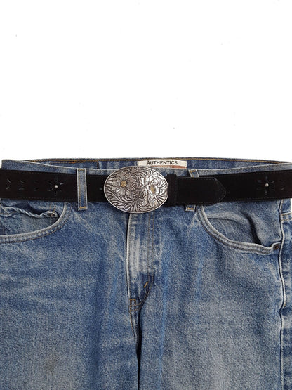 Western Oval Sunflower Buckle