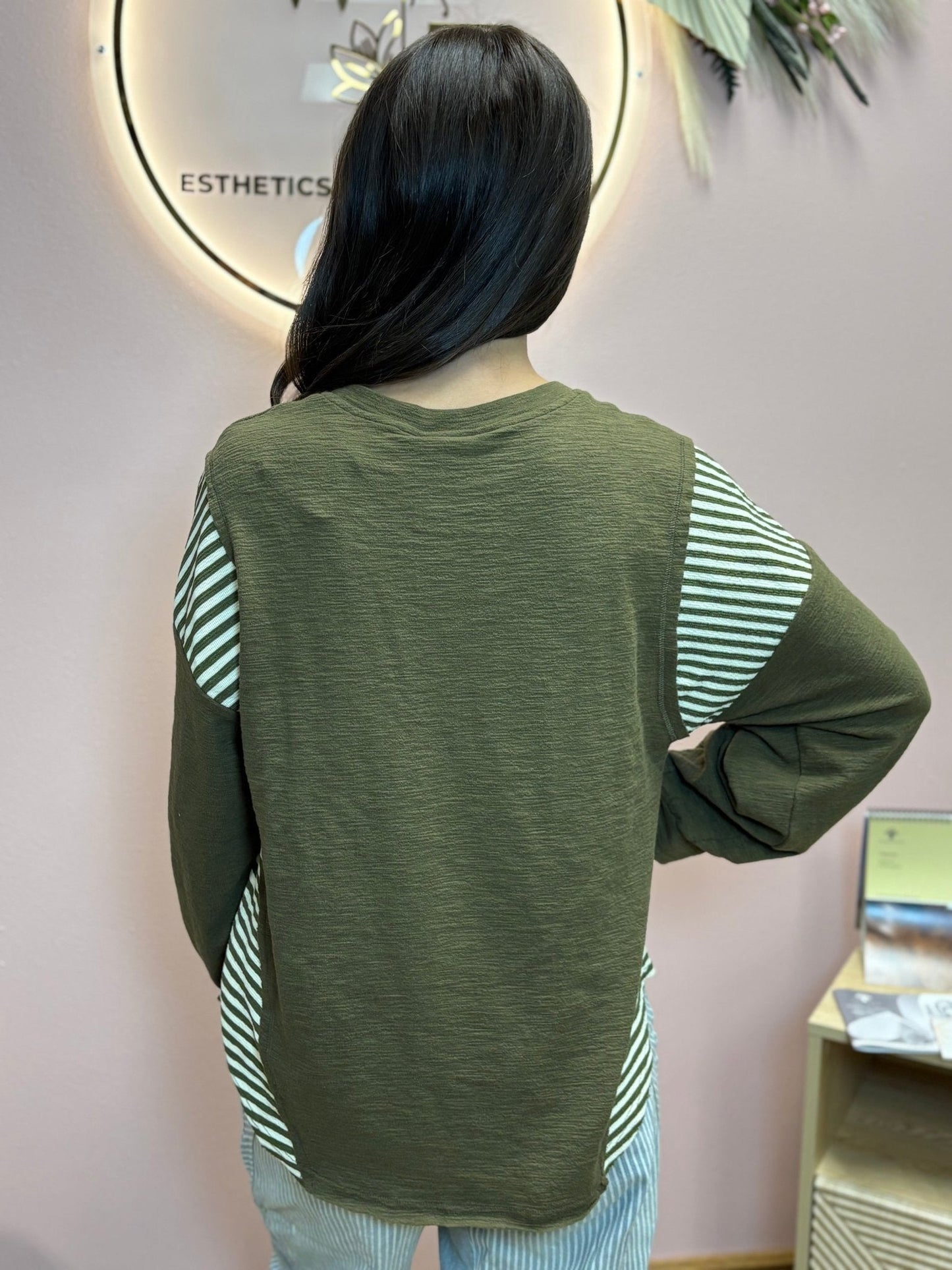 Wild West Cowgirls Graphic Knit Top - Taupe or Olive