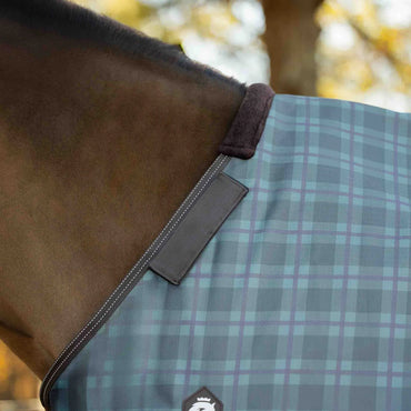 Equinavia Arktis Regular Neck Light Weight Turnout Blanket 100g - Dark Brown/Thyme