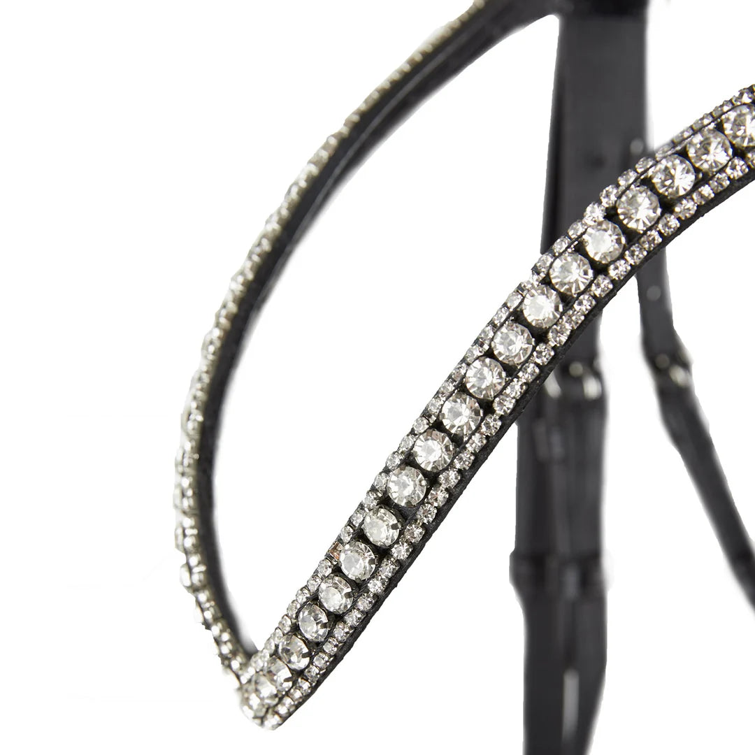 Horze Grayson Classic Dressage Ergonomic Bridle - Black