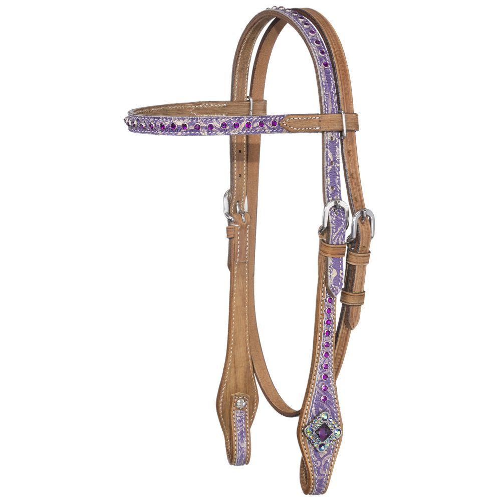 Silver Royal Mini/Pony Sweet Pea Browband Headstall